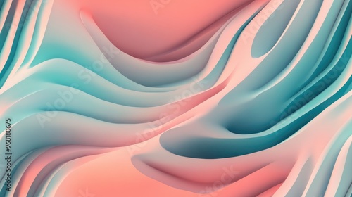 Abstract background featuring lines with color transitions and curves