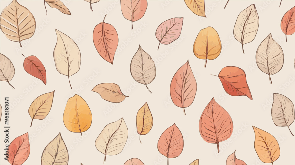 A seamless autumn pattern featuring soft pastel-colored leaves. Ideal for seasonal designs, nature-inspired themes, and eco-friendly packaging. A seamless autumn pattern featuring soft pastel-colored leaves. Ideal for seasonal designs, nature-inspired themes, and eco-friendly packaging.