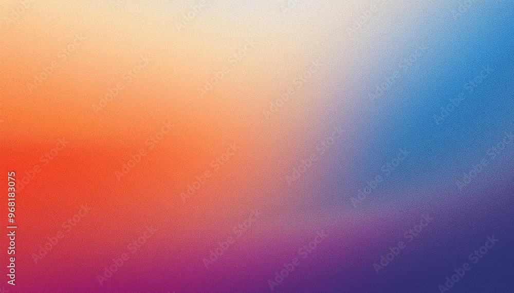 Abstract Noisy color gradient background with purple blue red white orange beige design Abstract Noisy color gradient background with purple blue red white orange beige design