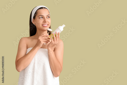 Beautiful young woman with ...