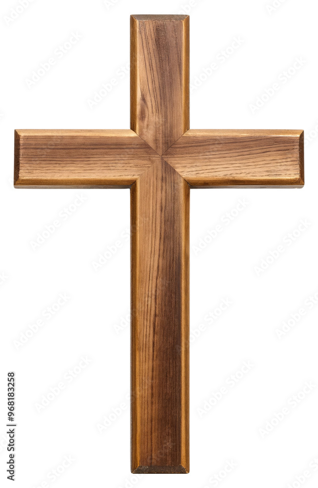 Wooden Cross Isolated on Transparent Background Wooden Cross Isolated on Transparent Background