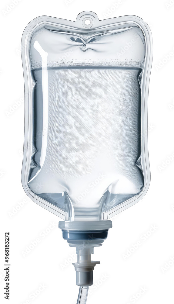 Medical IV Bag Isolated on Transparent Background Medical IV Bag Isolated on Transparent Background