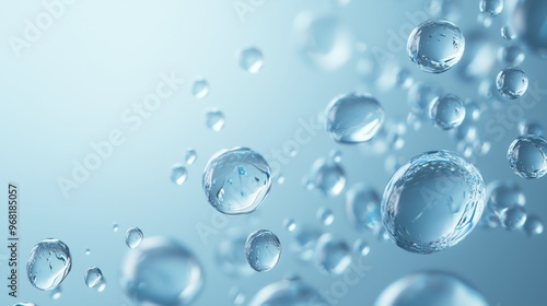 Sparkling Water Bubbles