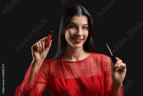 Beautiful young woman with ...