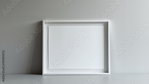 Blank White Canvas in Frame