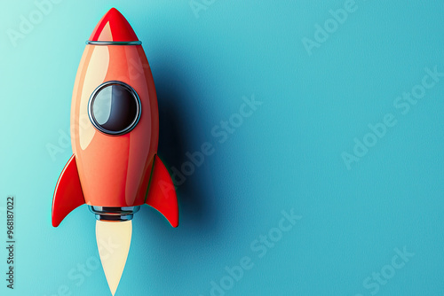 A vibrant rocket design symbolizes profits taking off, inspiring growth