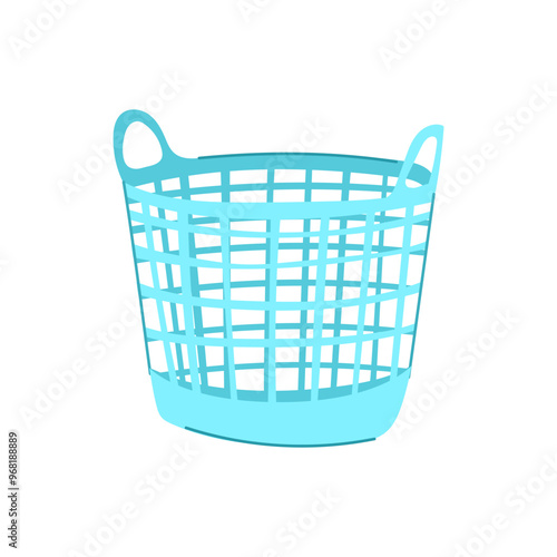 organizer laundry basket plastic cartoon. container durable, lightweight portable, foldable stackable organizer laundry basket plastic sign. isolated symbol vector illustration