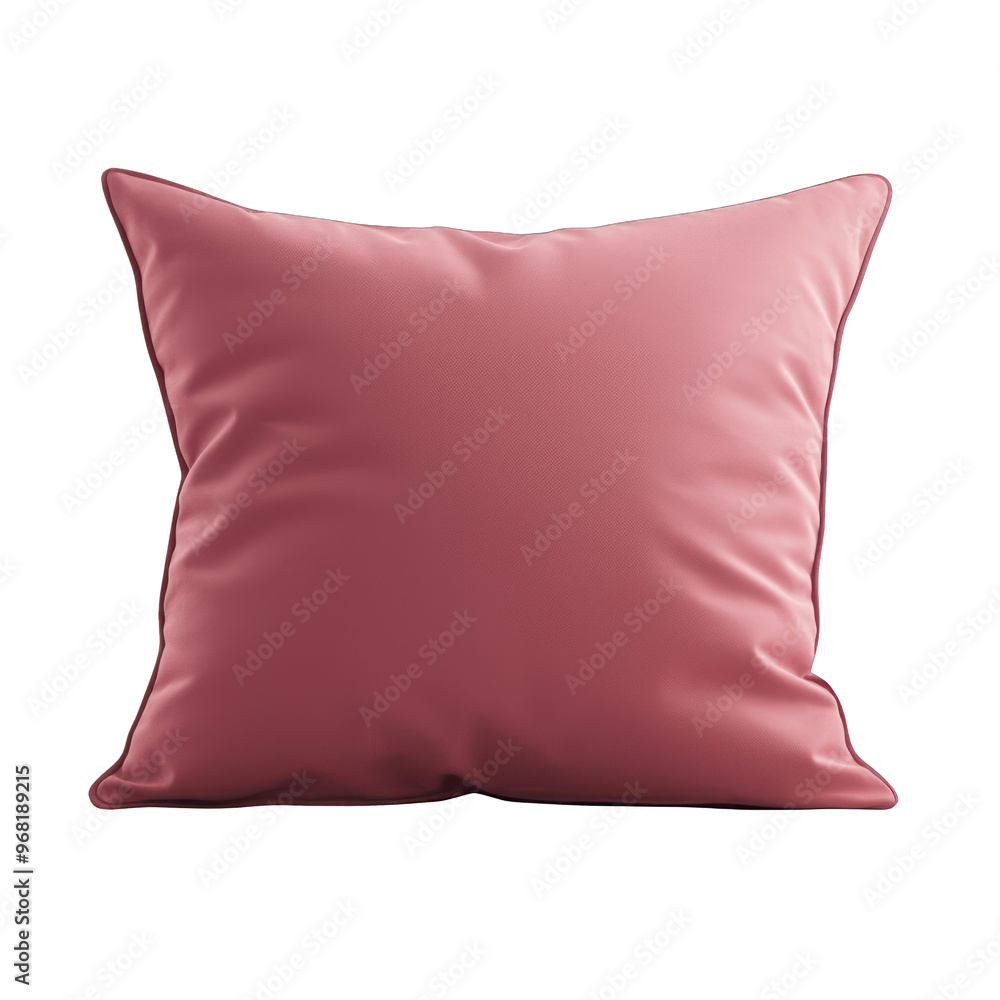 A soft, plush pink pillow, perfect for adding comfort and elegance to any living space or bedroom decor. transparent background A soft, plush pink pillow, perfect for adding comfort and elegance to any living space or bedroom decor. transparent background