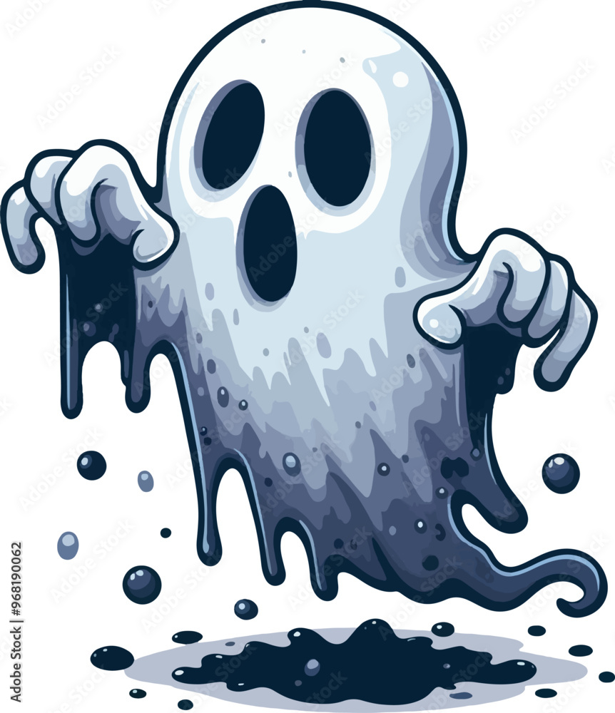 halloween cartoon ghost vector halloween cartoon ghost vector