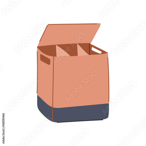 container laundry basket plastic cartoon. durable lightweight, portable foldable, stackable ventilated container laundry basket plastic sign. isolated symbol vector illustration