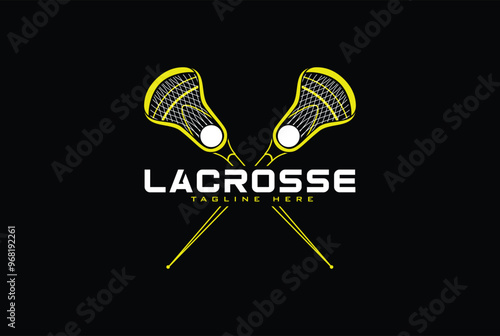 Lacrosse logo vector graphic for any business especially for sport team, club, community.