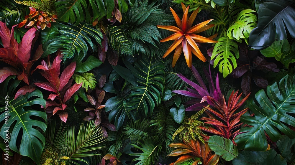 Tropical Leaves Background Tropical Leaves Background