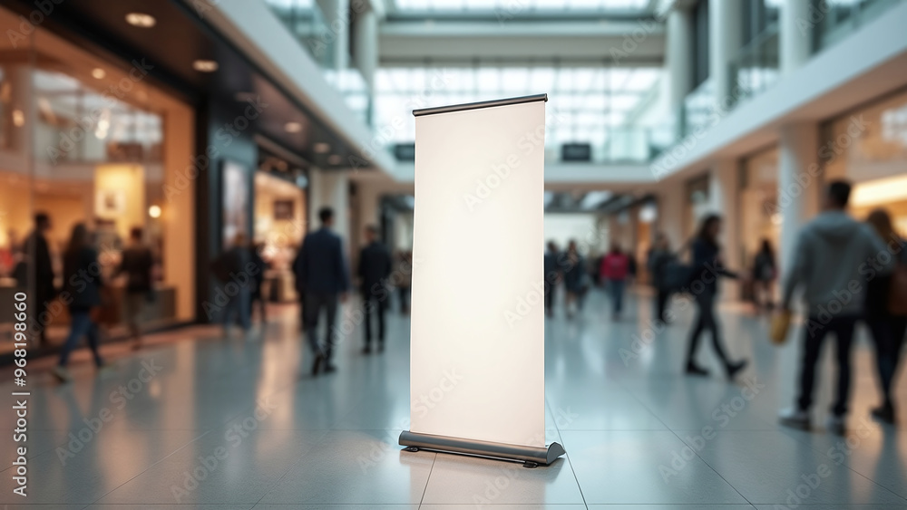 Blank Advertising Billboard in Public Space