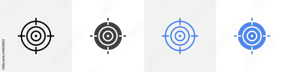 aim icon vector set use for web ui or app aim icon vector set use for web ui or app