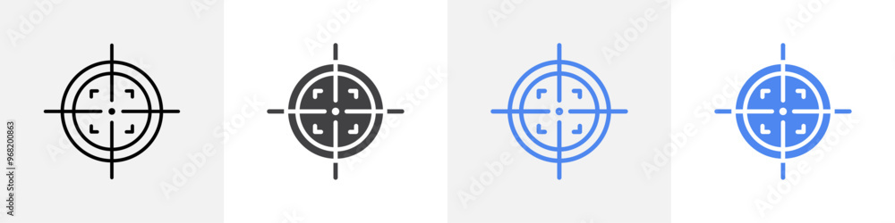 aim icon vector set use for web ui or app aim icon vector set use for web ui or app