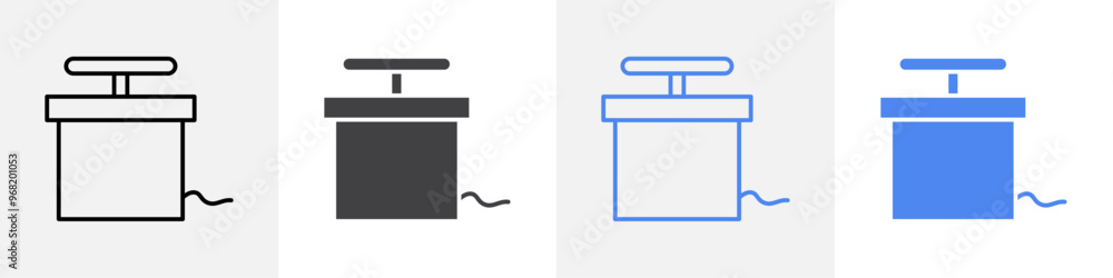 bomb activator icon vector set use for web ui or app bomb activator icon vector set use for web ui or app