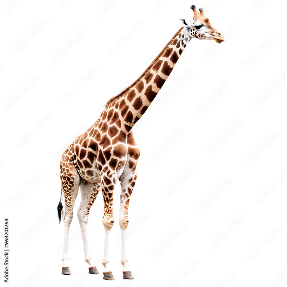 Fototapeta premium giraffe on transparent background