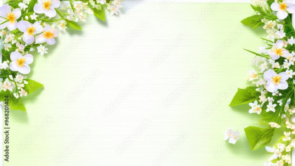 Beautiful light background for a greeting card with delicate flowers Beautiful light background for a greeting card with delicate flowers