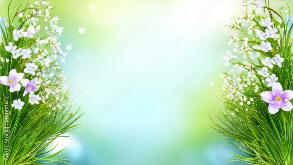 Beautiful light background for a greeting card with delicate flowers Beautiful light background for a greeting card with delicate flowers