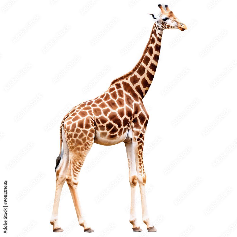 Fototapeta premium giraffe on transparent background
