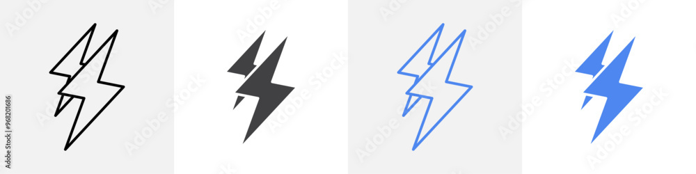 electricity icon vector set use for web ui or app electricity icon vector set use for web ui or app