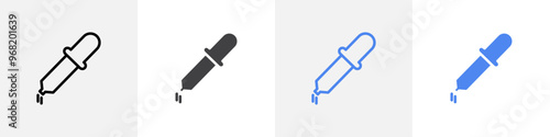 dropper icon vector set use for web ui or app