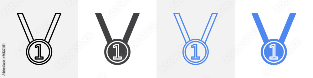 gold medal icon vector set use for web ui or app gold medal icon vector set use for web ui or app