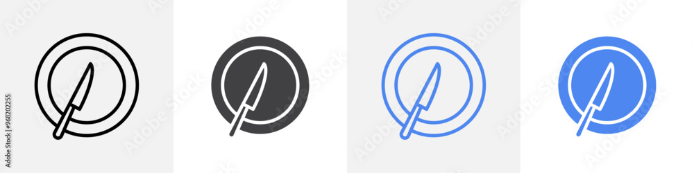 knife icon vector set use for web ui or app knife icon vector set use for web ui or app