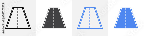 road icon vector set use for web ui or app