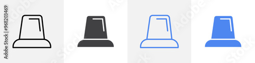 siren icon vector set use for web ui or app