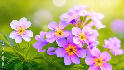 Wallpaper Mural Beautiful light background for a greeting card with delicate flowers  Torontodigital.ca