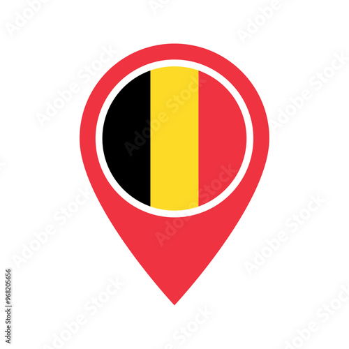 Free Download Belgium flag location icon - GFXLoad