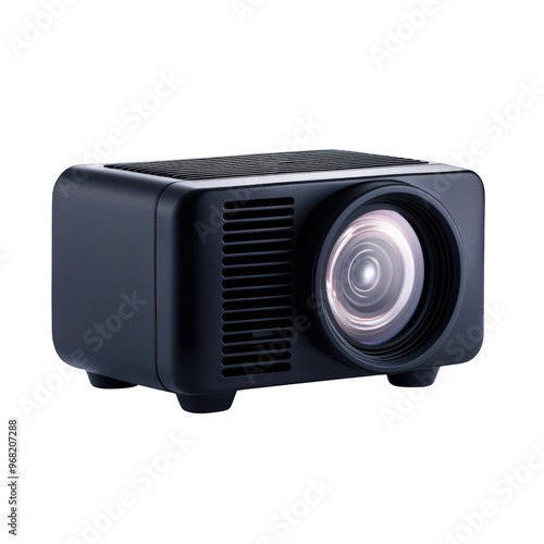 High-quality portable projector designed for clear and vibrant image display in any setting, ideal for presentations and entertainment. transparent background