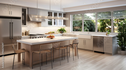 Contemporary and Stylish Hn Kitchen with Sophisticated Design and Comfortable Ambiance photo