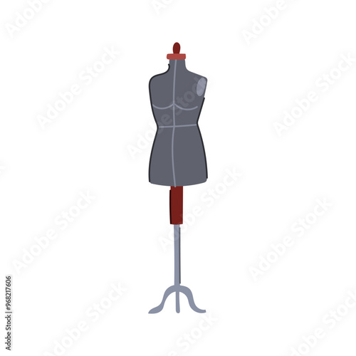 fashion mannequin tailor cartoon. sewing fitting, garment dressform, alterations bespoke fashion mannequin tailor sign. isolated symbol vector illustration