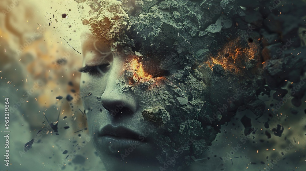 Stone Face: A Surreal Exploration of Transformation Stone Face: A Surreal Exploration of Transformation
