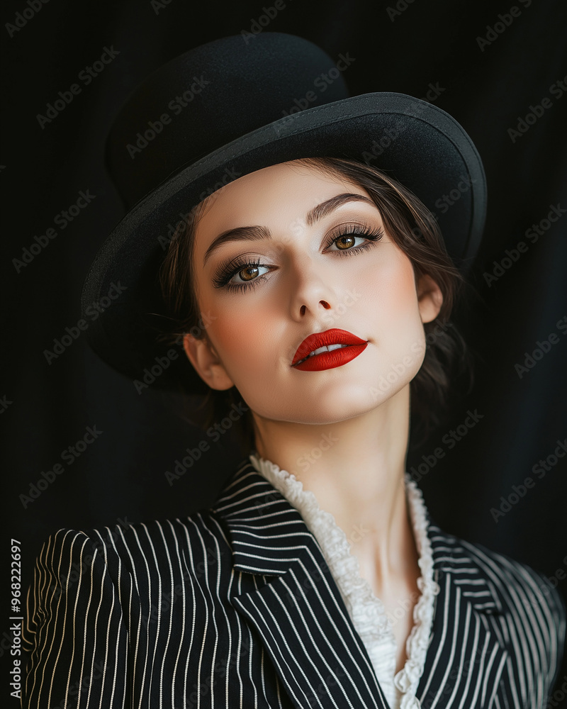 Portret pięknej kobiety pracującej w cyrku. Portret pięknej kobiety pracującej w cyrku.