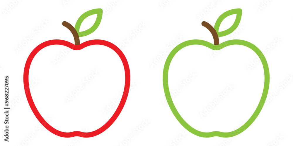 Apple fruit icon simple design Apple fruit icon simple design