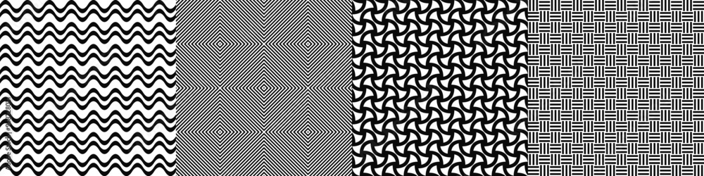Black and white pattern collection Black and white pattern collection