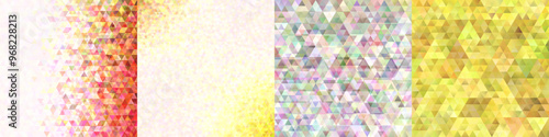 Abstract triangle polygon backgrounds with opacity