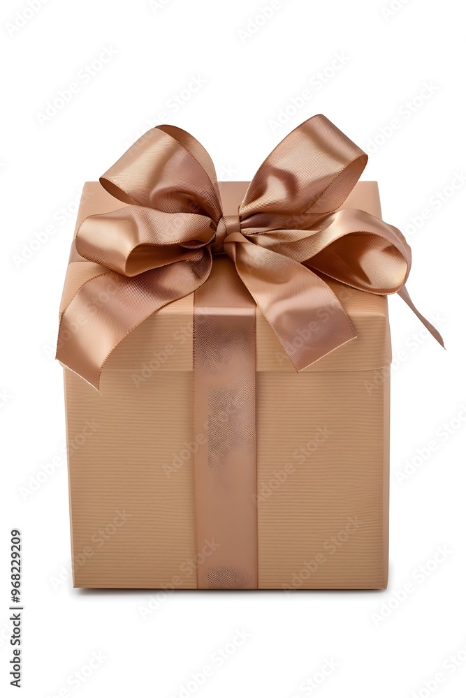 Gift box with ribbon isolated on white background Gift box with ribbon isolated on white background