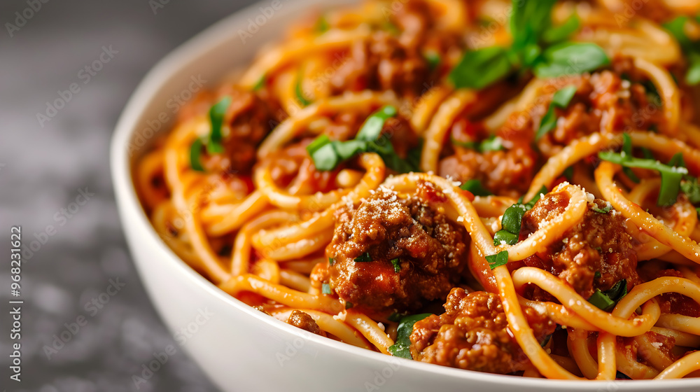 Spaghetti Bolognese Snowy Landscape Overcast Spaghetti Bolognese Snowy Landscape Overcast