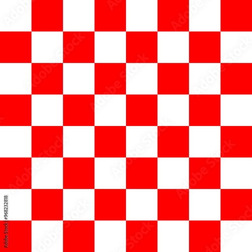 Red and white checkered pattern