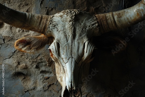 Texas Longhorn Skull: Rustic Wild West Trophy