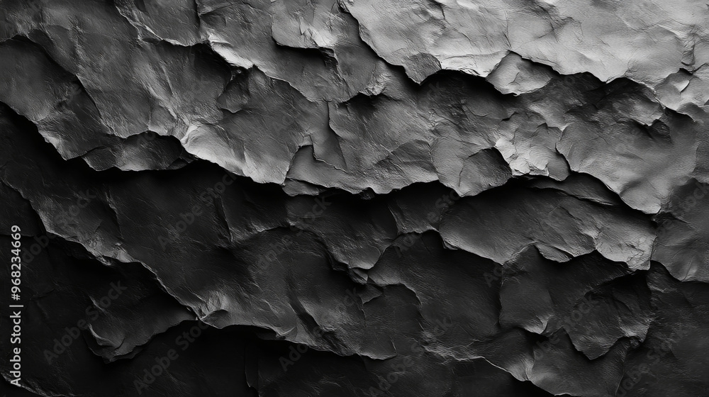Dark Grainy Black and White Textured Banner with Rustic Design Dark Grainy Black and White Textured Banner with Rustic Design