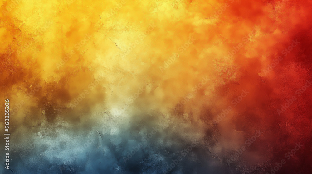 Fototapeta premium Abstract Yellow Orange Grainy Gradient Background with Soft Textures