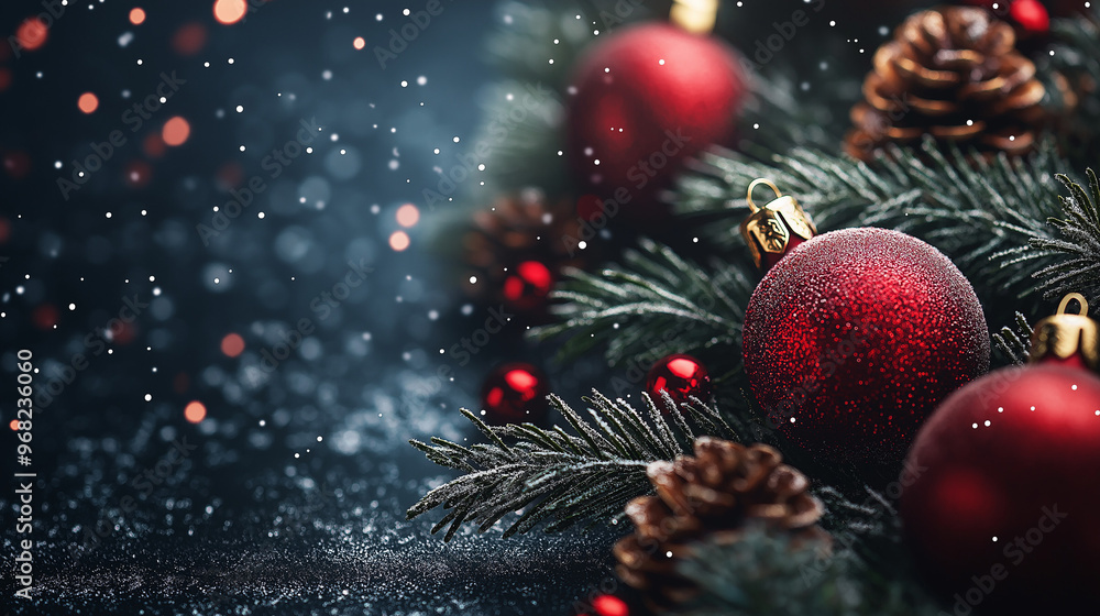 Dark background for Christmas with Christmas atmosphere Dark background for Christmas with Christmas atmosphere