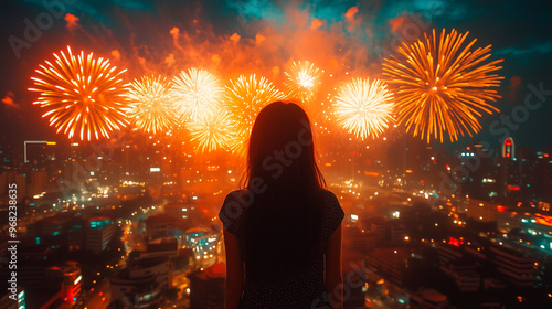 Fogos de artifício para o ano novo