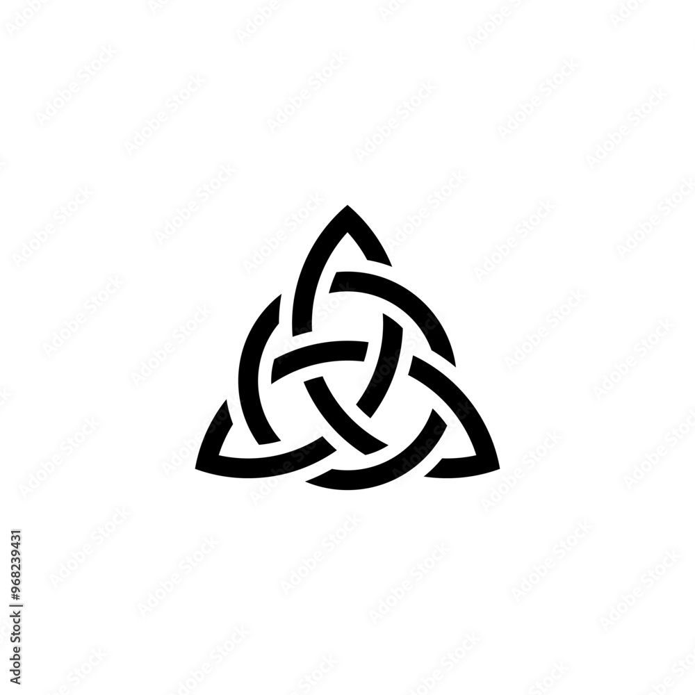 abstract trinity triangle circle line logo vector abstract trinity triangle circle line logo vector