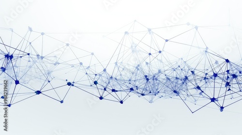 Abstract blue network design